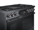Dacor DOP48C96DLM 48 Inch Dual-Fuel Steam Range control panel detail