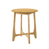 Vera - 31.5" Wood Top Pub Table - Natural