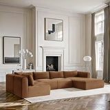 Shaggy - Fabric 5 Piece Modular U-Shaped Sectional