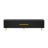 TV Stand For TVs, Media Console With 4 Spacious Cabinets For Living Room