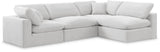 Comfy - 4 Piece Velvet Modular Armless Sectional