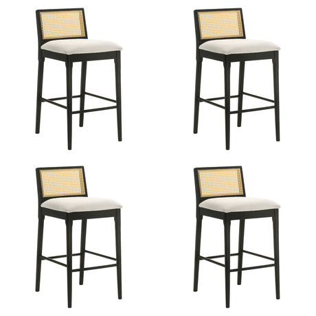 Tobias - Coastal Modern Wood Bar Height Kitchen Bar Stool