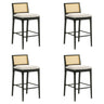 Tobias - Coastal Modern Wood Bar Height Kitchen Bar Stool