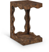 Vassa - Burl Veneer End Table
