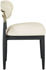 Riccio - Dining Side Chair (Set of 2) - Black And Gold Frame