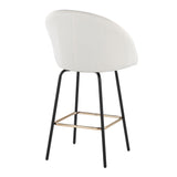 Matisse - Fixed-Height Counter Stool (Set of 2) - Black Metal