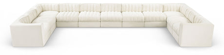 Rummi - Velvet Performance Fabric Upholstered 11 Piece Modular Sectional
