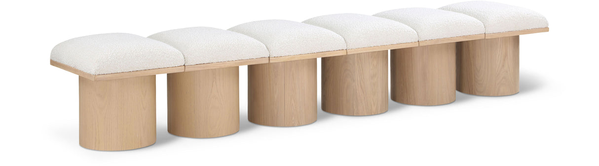 Pavilion - 6 Piece Modular Bench With Natural Base