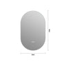 Smart Wall Mounted LED Touch Screen Mirror With Anti-Fog Function And Adjustable Lighting