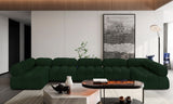 Ames - 7 Piece Boucle Fabric Modular Sectional