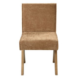 Zoey - Side Chair Set of 2) - Chocolate Chenille & Oak