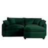 Modern Oversized Modular Cushion Sofa With Ottoman, Low Back, Deep Seating Sofa Set
