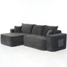 L-Shaped Sectional Sofa Couch With Chaise, Extra Deep Seats