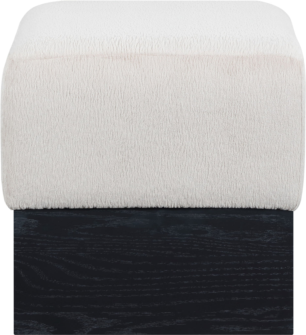 Havre - Ottoman / Stool With Black Base