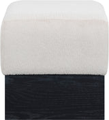 Havre - Ottoman / Stool With Black Base