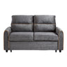 Pull Out Sofa Bed With Adjustable 3 Position Backrest, USB Charging Ports, Side Pockets