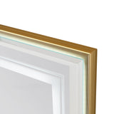 LED Bathroom Beveled Mirror, 3000 - 6000K Gradient Front And Backlit LED Mirror For Bathroom, 3 Colors Dimmable, Ip54 Enhanced Anti Fog