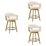 Callah - Contemporary Natural Wood Counter Height Kitchen Bar Stool