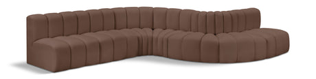 Arc - Faux Leather 7 Piece Modular Sofa