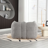 Soft Chenille Bean Bag Chair With High Resilient Foam