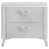 Buckley - 2 Drawer Nightstand - Gloss White