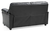Padded Love Seat For Modern Living - Black