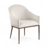 Ferro - Upholstered Dining Arm Chair With Brushed Bronze Legs