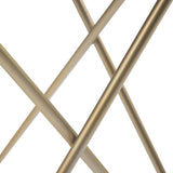 Gabon - Accent Table - White / Gold