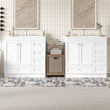 Shaker Free Standing Bathroom Vanity Cabinet With Sink, Soft Close Drawers, Soft Close Doors