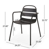 Terra Nova - Bistro Set - Matte Black