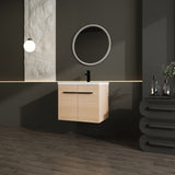 Bathroom Vanity Set With Resin Countertop Sink, 2 Doors