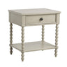 Traditional Durable Nightstand Table With Drawer And Shelf