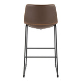 Duke - 26" Fixed-Height Stool - Black Metal