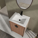 Modern Bathroom Vanity With Top Sink, Engineered Wood Storage Cabinet