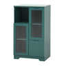 Modern Cabinet With Glass Doors And Drawer
