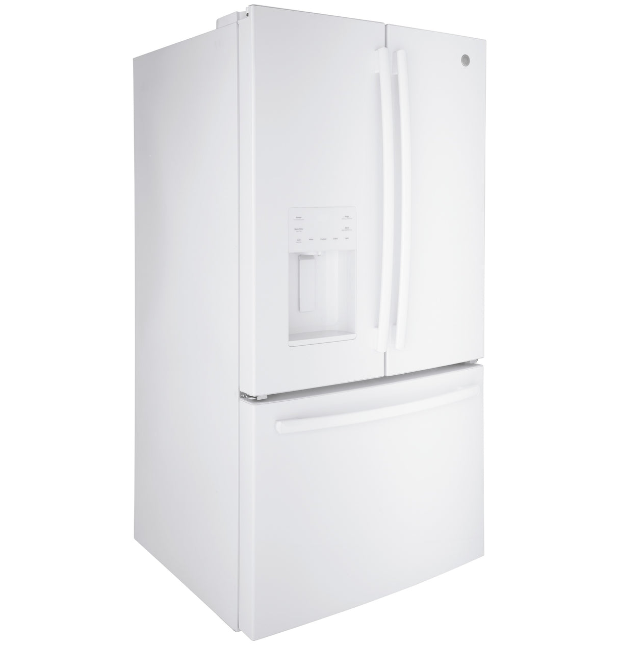 GE GFE26JGMWW - 36 in. 25.6 cu. ft. French Door Refrigerator with Ice & Water Dispenser - White