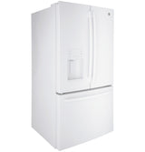 GE GFE26JGMWW - 36 in. 25.6 cu. ft. French Door Refrigerator with Ice & Water Dispenser - White