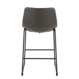Duke - 26" Fixed-Height Stool - Black Metal