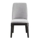Madan - Side Chair (Set of 2) - Light Gray Linen & Gray Oak