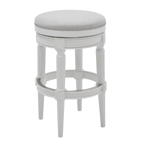 Rustic Elegance Backless Swivel Stool
