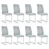 Modern Dining Chairs With Padded Seat, Metal Legs