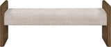 Hickory - Fabric Upholstered Bench - Brown Frame