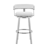 Cohen - Brushed Stainless Steel Swivel Bar Stool