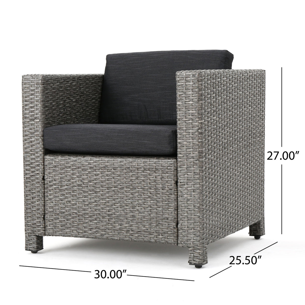 Stylish Outdoor Club Chair With Weather Resistant Cushions