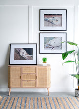 Rope Wall Art With Frame, Wall Decor For Living Room (Set of 3) - White / Black