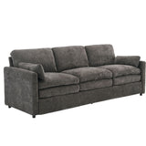 Cozy Upholstered 3 Seater Sofa Plush Cushion For Living Room