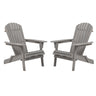 Oversize Outdoor Folding Adirondack Chair, Patio Chair For Garden
