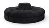 Rummi - Round Velvet Performance Fabric Upholstered 4 Piece Modular Sofa