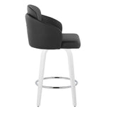 Cinch - Contemporary Fixed-Height Swivel Counter Stool (Set of 2) - White Wood