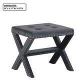 Upholstered Accent Bench With Nailhead Trim